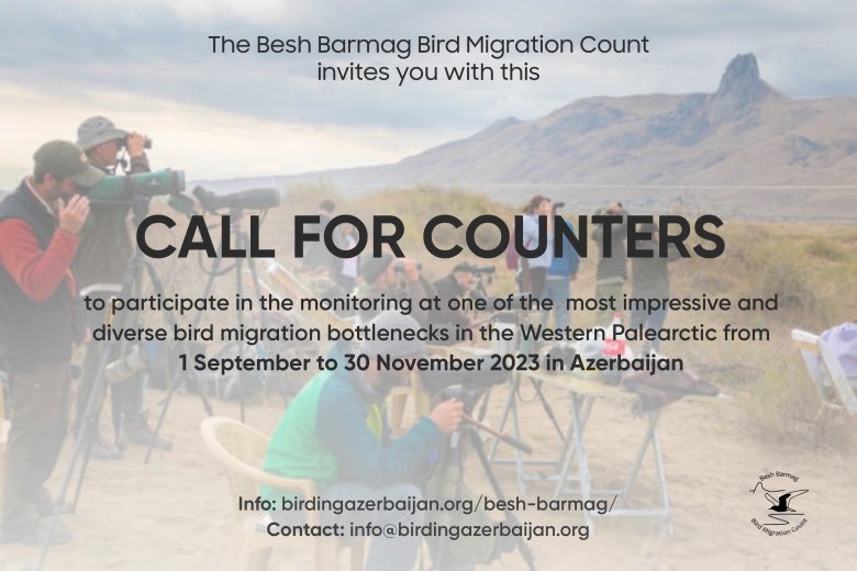 _OSME's tweet image. Want to help count millions of migrating birds?
Then Besh Barmag #Azerbaijan is the place to be this autumn. Great team, great project

For more details: osme.org/2023/07/besh-b…

#ornithology #migration #conservation
