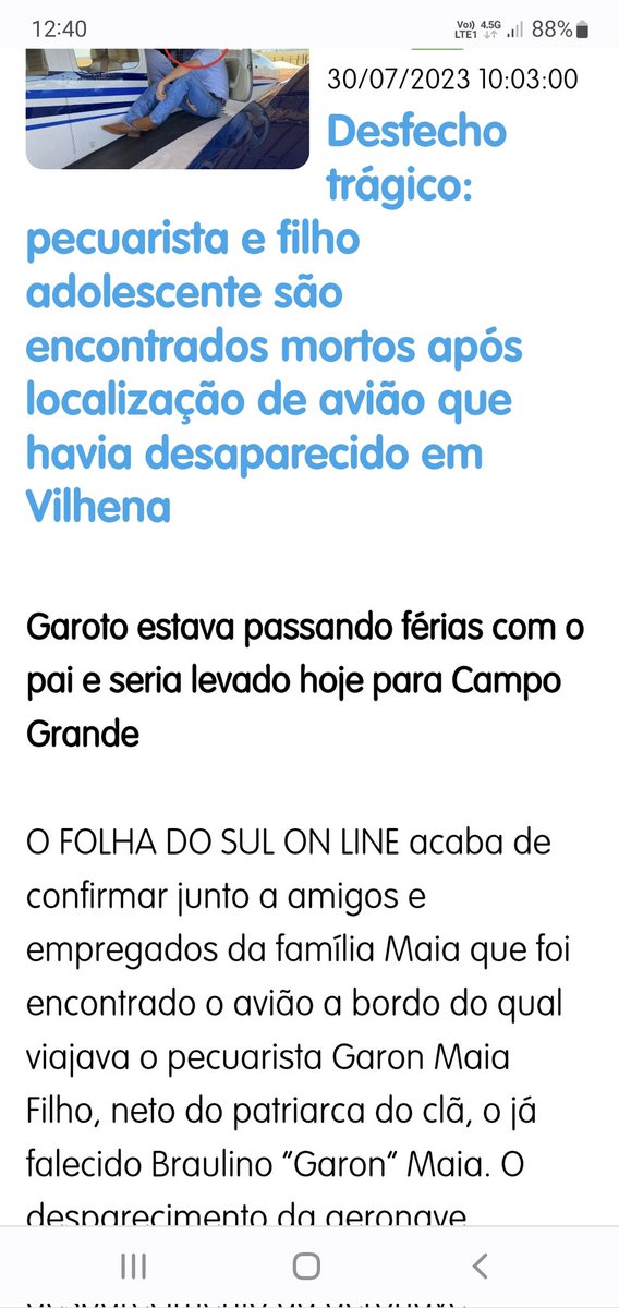 fdpamplona's tweet photo. É triste ver a irresponsabilidade do pai tirar a vida d um garoto tão jovem, mas a aviação não perdoa.
Alguns dizem q há mts regras,q é engessada,pois bem, se sendo assim há episódios como este onde o cara bota um garoto d 12 anos,e o bota p voar sem autorização,de chinelo e bebendo cerveja.
Imagina se ñ tivesse regras rígidas.
A perda d vidas é sempre mt triste, mas a perda d vidas por irresponsabilidade é mt pior
Força a família p superar a dor e se conformar c o absurdo.