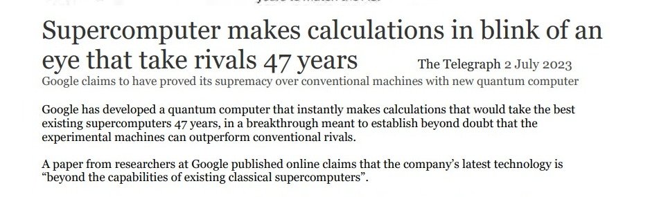 Google has developed a quantum computer that instantly makes calculations that would take the best existing supercomputers 47 years, in a breakthrough meant to establish beyond doubt that the experimental machines can outperform conventional rivals.