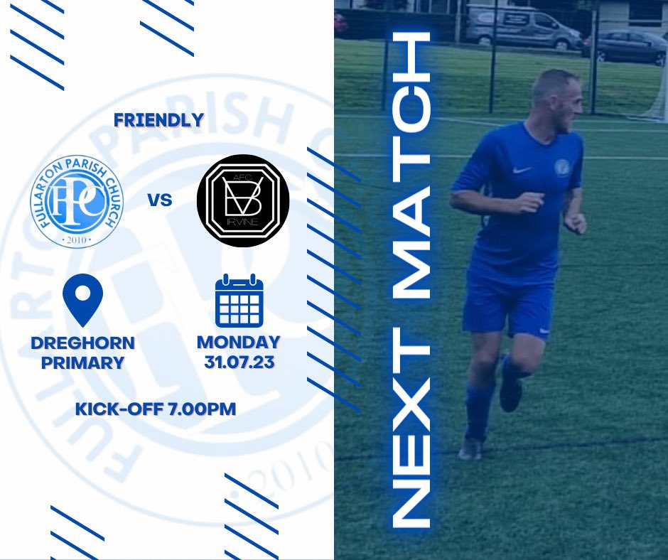 2nd Pre season Friendly 

⚽️ - <a href="/BothanVicsAFC/">Bothan Victoria AFC</a> 
🏆 - Friendly 
📅 - 31/07/2023
⏰ - 7 pm
📍 - Dreghorn Primary, Grass Park 

Our second pre season friendly is here. Looking to see improvements in both fitness and performance as we build into the season ahead 🔵⚪️ #Montheton