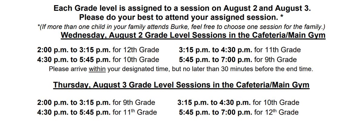 ClubBurke's tweet photo. HOLY COW!!! CHECK IN DAYS are this week!!! Summer is quickly winding down Bulldogs - take advantage of the days that are left! #notreadyforittobeover https://t.co/afKHf24a4z