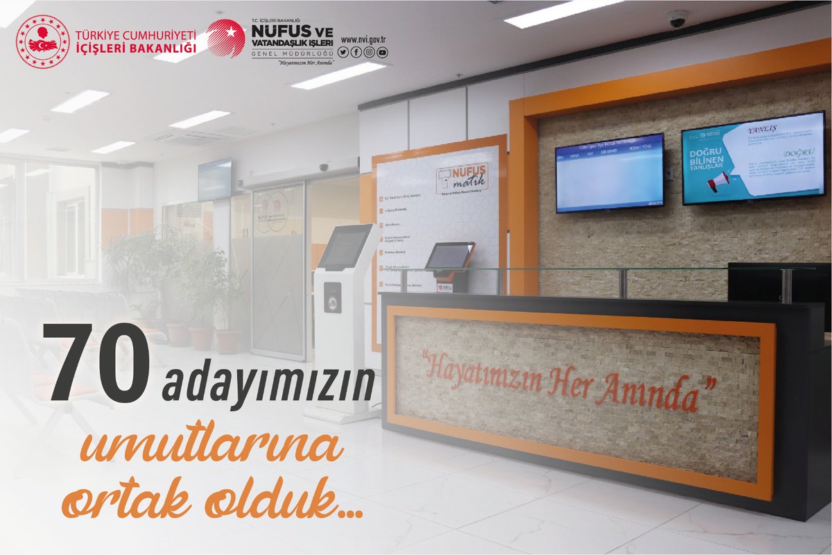 2023 Kamu Personeli Seçme Sınavı (KPSS) için hafta sonu boyunca açık bulundurduğumuz nüfus müdürlüklerimizde 70 sınav adayının T.C. Kimlik Kartı başvurusunu alarak umutlarına ortak olduk...
#KPSS2023 
#HayatınızınHerAnında