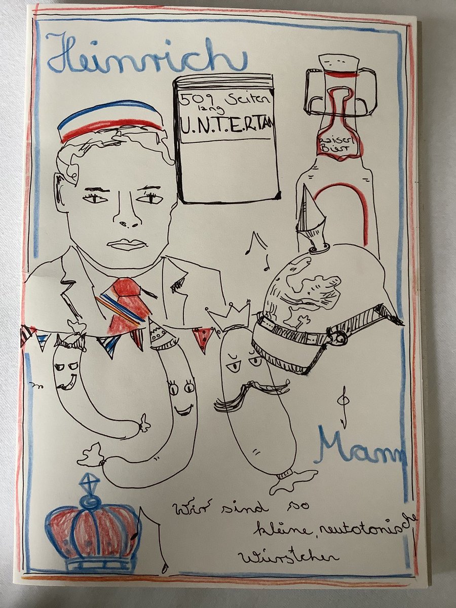 Michaigel1's tweet photo. Die #Referendarin kann Fußball nix abgewinnen. Also guckt der eine WM, und die andere beginnt untertänig mit dem #laberfach. #HeinrichMann, #derUntertan ist geboten. Wie wunderbarst! https://t.co/NPhiayUaR4