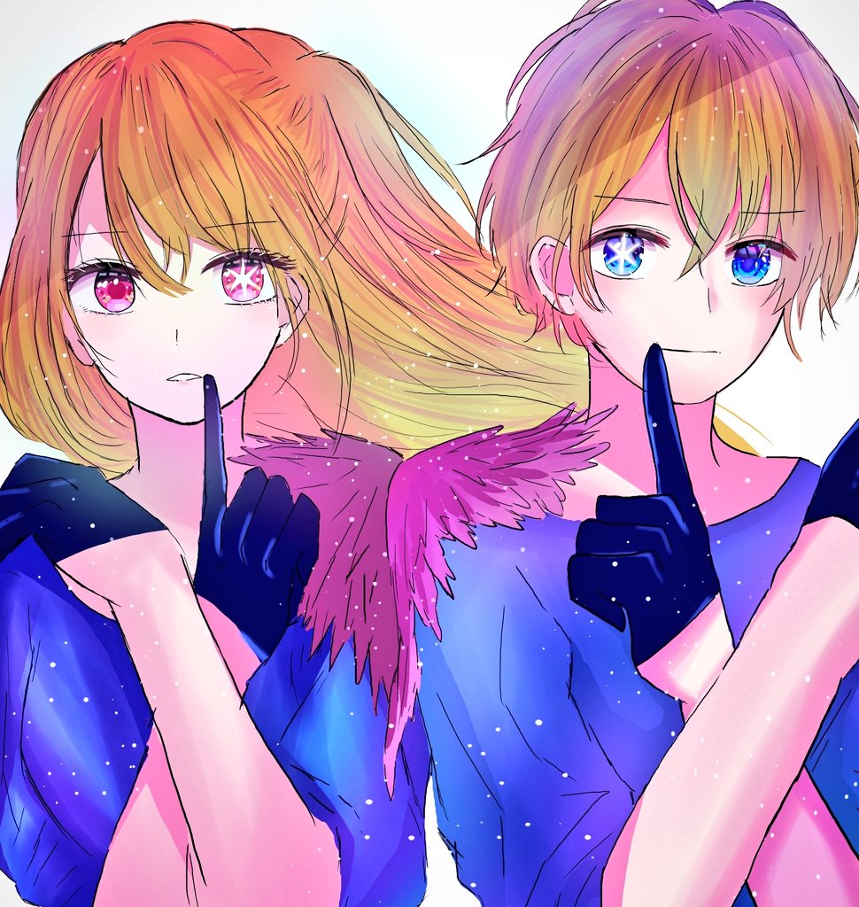 rrin_nt's tweet photo. 🩷💙アクルビ🩷💙
 #推しの子
 #絵描きさんと繫がりたい https://t.co/0bbxZ5aAnI