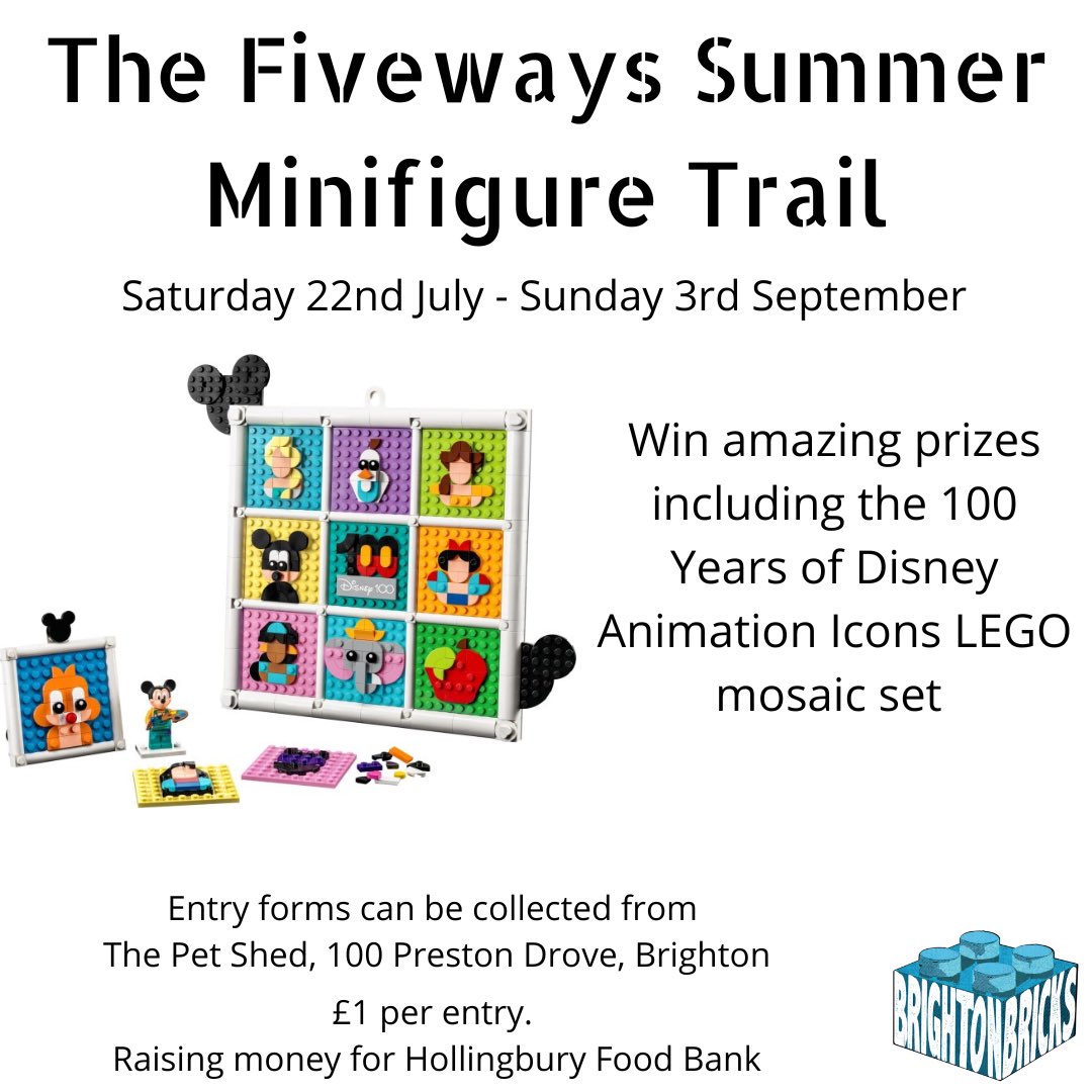 We have two trails on in Brighton at the moment, one in Fiveways where you can get entry forms from <a href="/PetShedBrighton/">Hannah James</a> the other is in Hove with 1UP Cafe as the hosts 

brightonbricks.com/legominifigure…