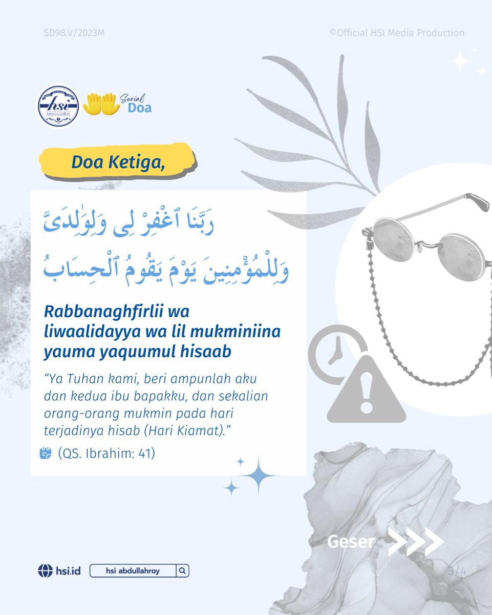 hsiabdullahroy's tweet photo. Mudah-mudahan Allah Ta'ala mengangkat derajat orang tua kita di surga kelak.

Simpan dan bagikan konten ini sebagai panduan saat berdoa!

📎 Jangan lupa untuk follow, like, share, dan comment di Media Sosial HSI AbdullahRoy
♻️ Silakan disebarluaskan https://t.co/DUbZEb7VWT