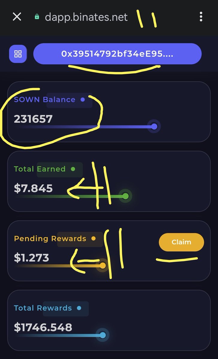 Anoufad's tweet photo. Thanks to #Binate, https://t.co/pIibep3IJ9
My friends and I are receiving daily #Rewards on #stablecoin #BUSD  on every buy/sell transactions on $SOWN.
And you? Do you have a real #crypto #passiveincome in #stablecoin ?
#cryptocurrency #DeFi #finance #CRYPTONEWS #altcoin #BNB https://t.co/bxwMihRQQo