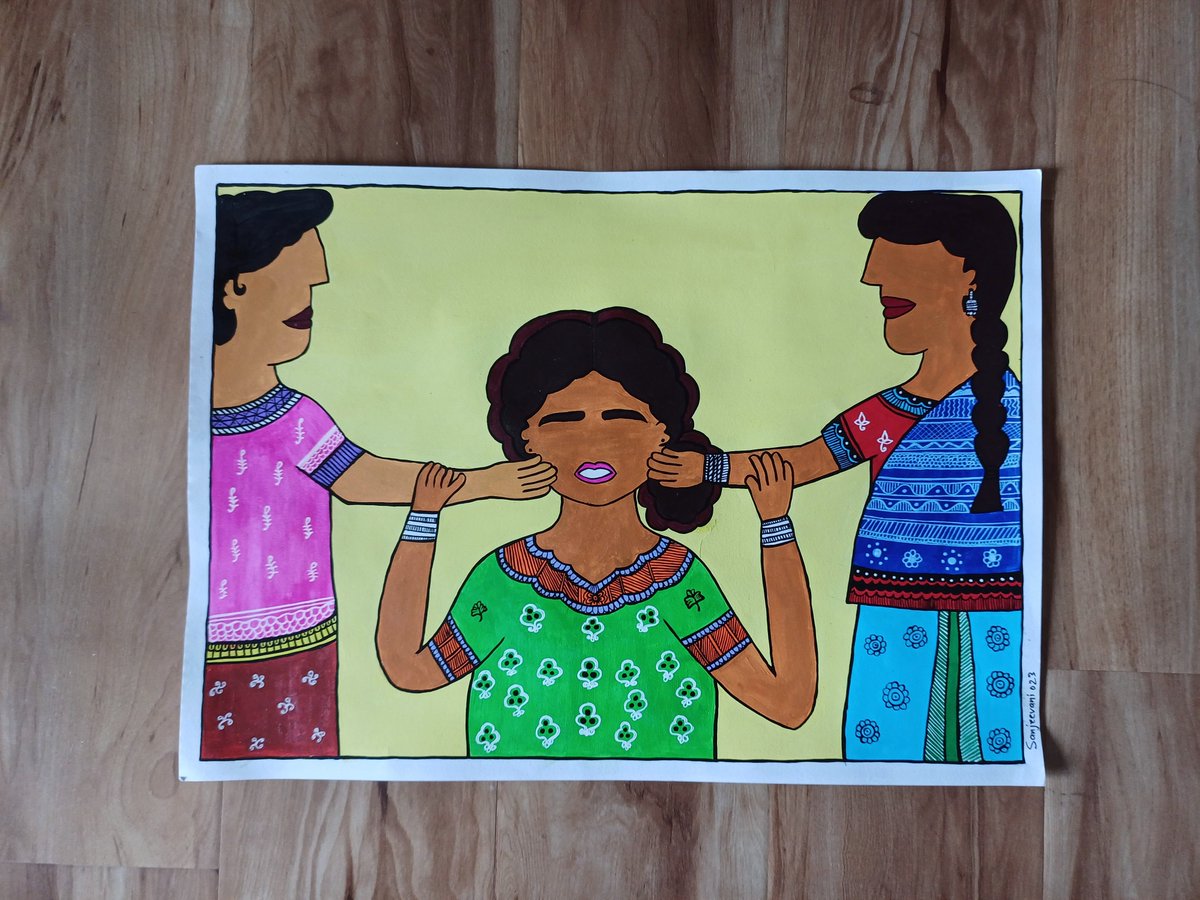 "बड सहलियौ, बड सहलियौ
आब तोहर जुलुम आ शोषण नै सहबौ" 

Painting by <a href="/sapa/">All Base Syafiq</a>