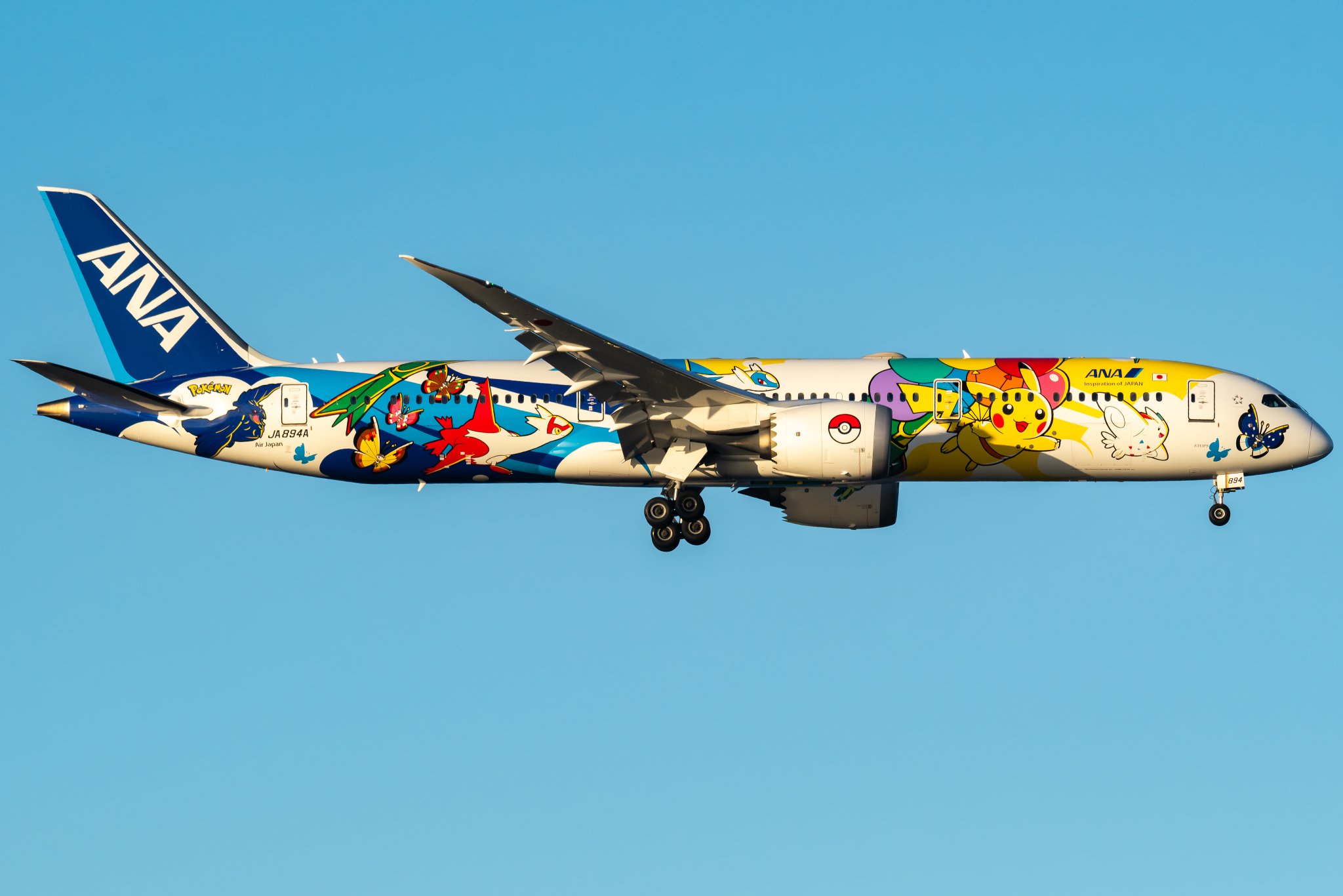 航空機・ヘリコプター ANA B787-9 JA849A Pikachu Jet Pokémon Air Adventures|ANA