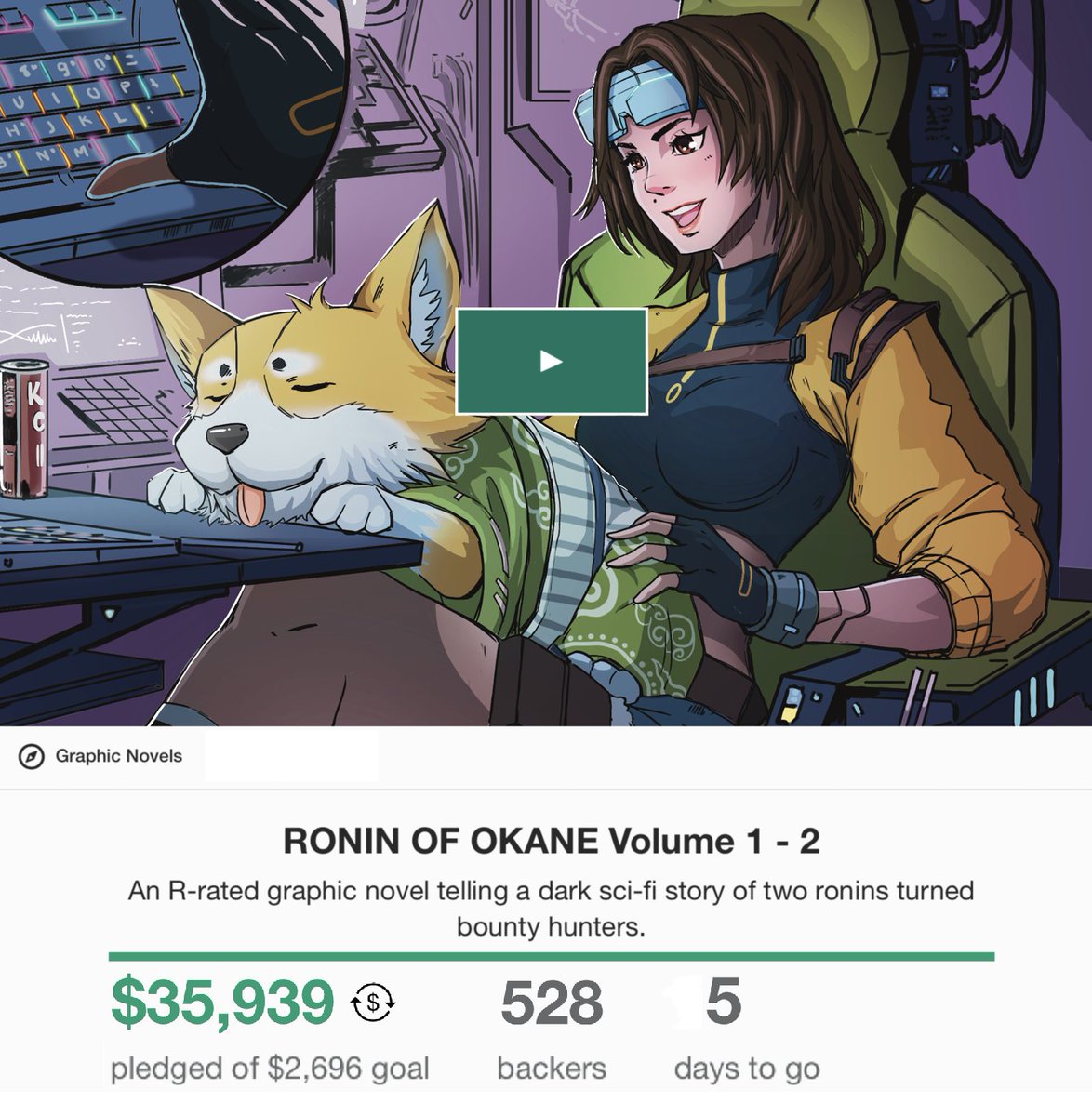 We’ve reached 500+ backers and there are 5 days left to be our backer! I’d like to thank our team and backers for making this project possible. We can’t wait for you to see our final product! 

Grab Kickstarter price👉bit.ly/RNO2KS 

#comic | #Kickstarter | #cyberpunk
