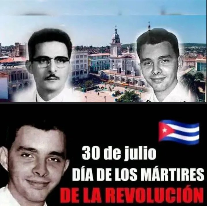 Buenos días tuiter@ jornada d domingo, un #CaféConValores recordando a nuestros mártires en este día. Homenaje eterno!
Frank País y Raúl Pujol, brutalmente asesinados hace 66 años. Cuba se paralizó espontáneamente por dolor y respeto al joven mártir 
💪🇨🇺
#CubaViveEnSuHistoria