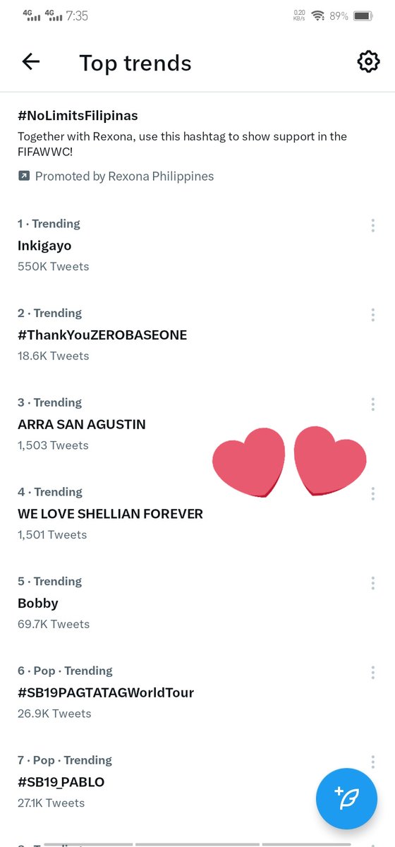 Wuhooo!! Congrats ate <a href="/arrasanagustin/">Arra San Agustin</a> Trending po tayo! Galing natin Team Arra Family 

ARRA SAN AGUSTIN 
#HappyToGetHerKiss
WE LOVE SHELLIAN FOREVER