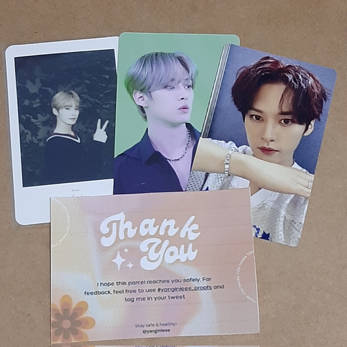 0128cart_'s tweet photo. 💌 mail from @kumyajin

hi, lee know sil pc arrived safely po! thank you for letting me adopt him ^_^ also, thank you for the freebies! 'til next time! 💗

#yanginieee_proofs https://t.co/3ZLgzqOoE5