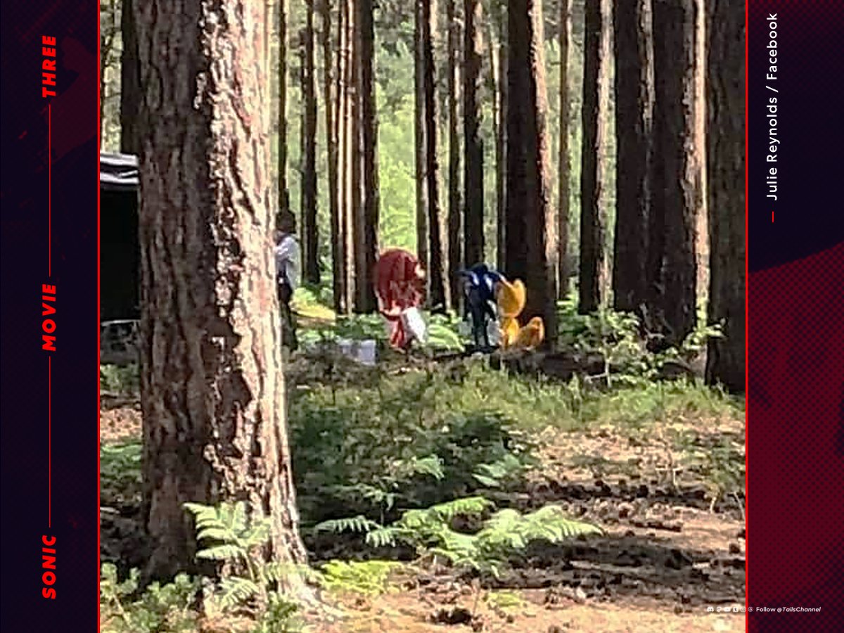 Sonic, Tails and Knuckles prop sighted during filming for Sonic