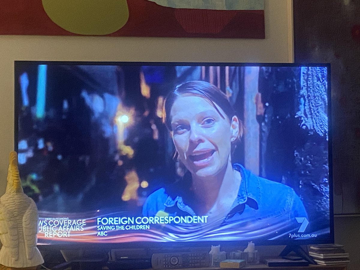 MelanieTait's tweet photo. So excited that @steph_march for winning her first #Logie for a bloody important @ForeignOfficial story! https://t.co/bD7hrMg7QX