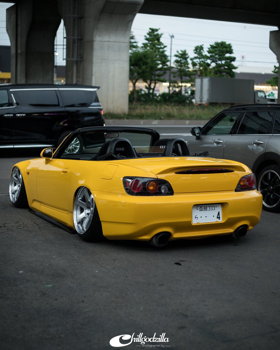 chillgodzilla's tweet photo. S2000完成した🫡
・Ploom×Airlift 3p
・TE37saga ステンレスブラッシュド加工
・Audi ベガスイエロー全塗装
これからたくさん走るよ〜〜 https://t.co/XlacRvT4Zz