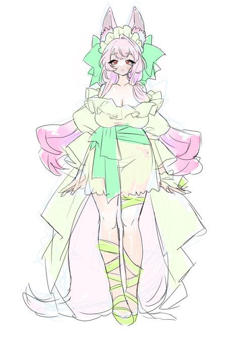 ピンク色の🦊さん 