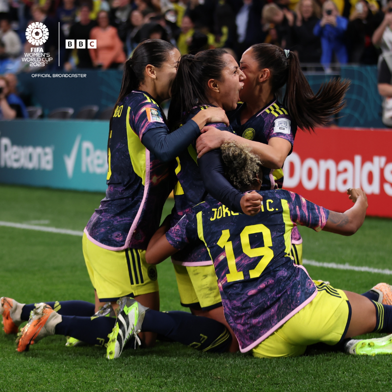 BBCSport's tweet photo. One of the great shocks in Women's World Cup history! 😲

#FIFAWWC #GER #COL