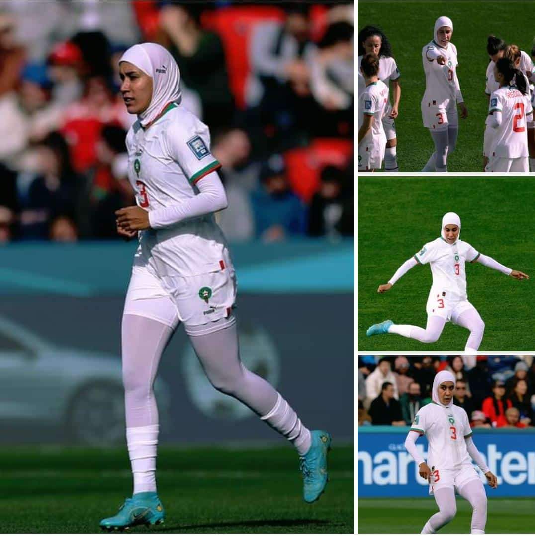 SPORTS: Nouhaila Benzina oo u dhalatay Marooko ayaa noqotey gabadhii u horreysey ee ka qayb-gasha koobka Adduunka ee FIFA ee haweenka, iyada oo xijaaban - ciyaar dhexmaray dalkeeda Morooko iyo Kuuriyada Koonfureed oo ku idlaatay 1-0.