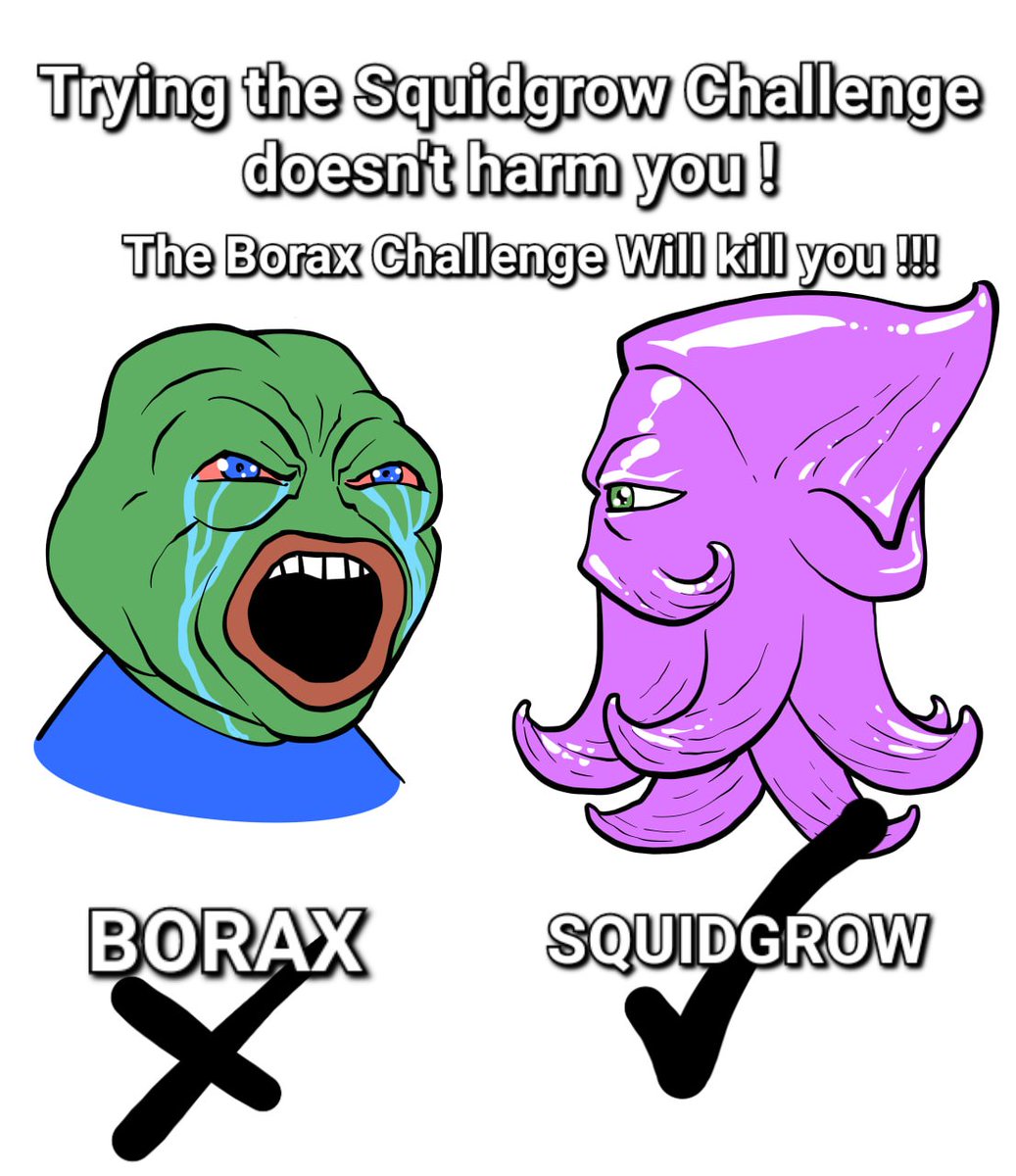 <a href="/mikeSMillerArt/">Mike S. Miller - Drawing into the Future</a>
<a href="/Shibtoshi_SG/">Shibtoshi</a>
<a href="/Squid_Grow/">SquidGrow ®</a> 
#Squidgrow 
#SquidGrowMemes #Boraxchallenge #Squidgrowchallenge