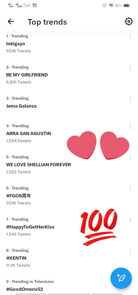 Woohoo!! Congratulations ate <a href="/arrasanagustin/">Arra San Agustin</a> Trending po tayo 😍 
#HappyToGetHerKiss
ARRA SAN AGUSTIN