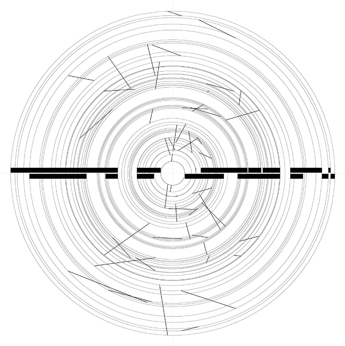 From the P-2300 work series, 2017 by Manfred Mohr <a href="/manfredemohr/">Manfred Mohr</a>