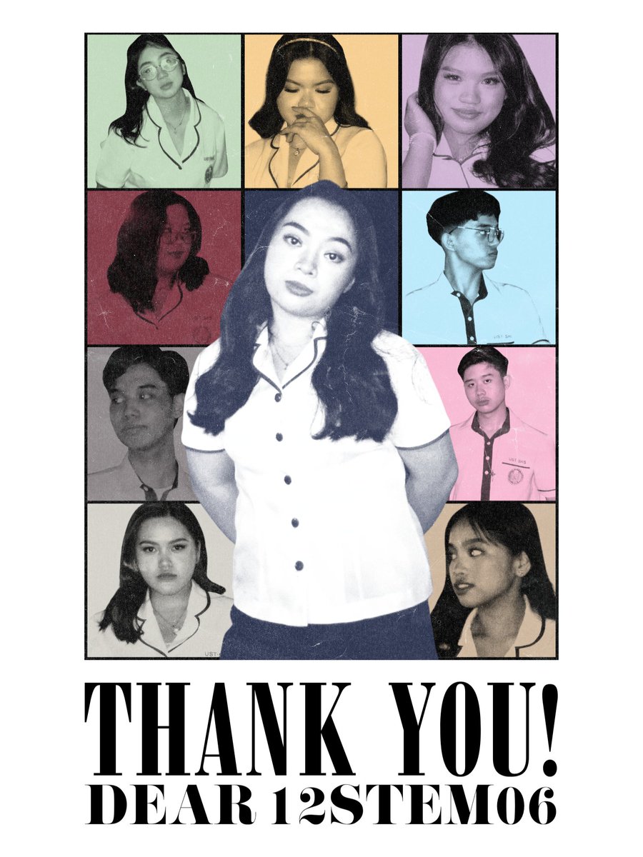 stemsix's tweet photo. "We're all so tired of everything." – ‘New Romantics’

Thank you, 12STEM-06.

Always enchanted,
12STEM-06 2nd Term Officers https://t.co/F17ayypm8e