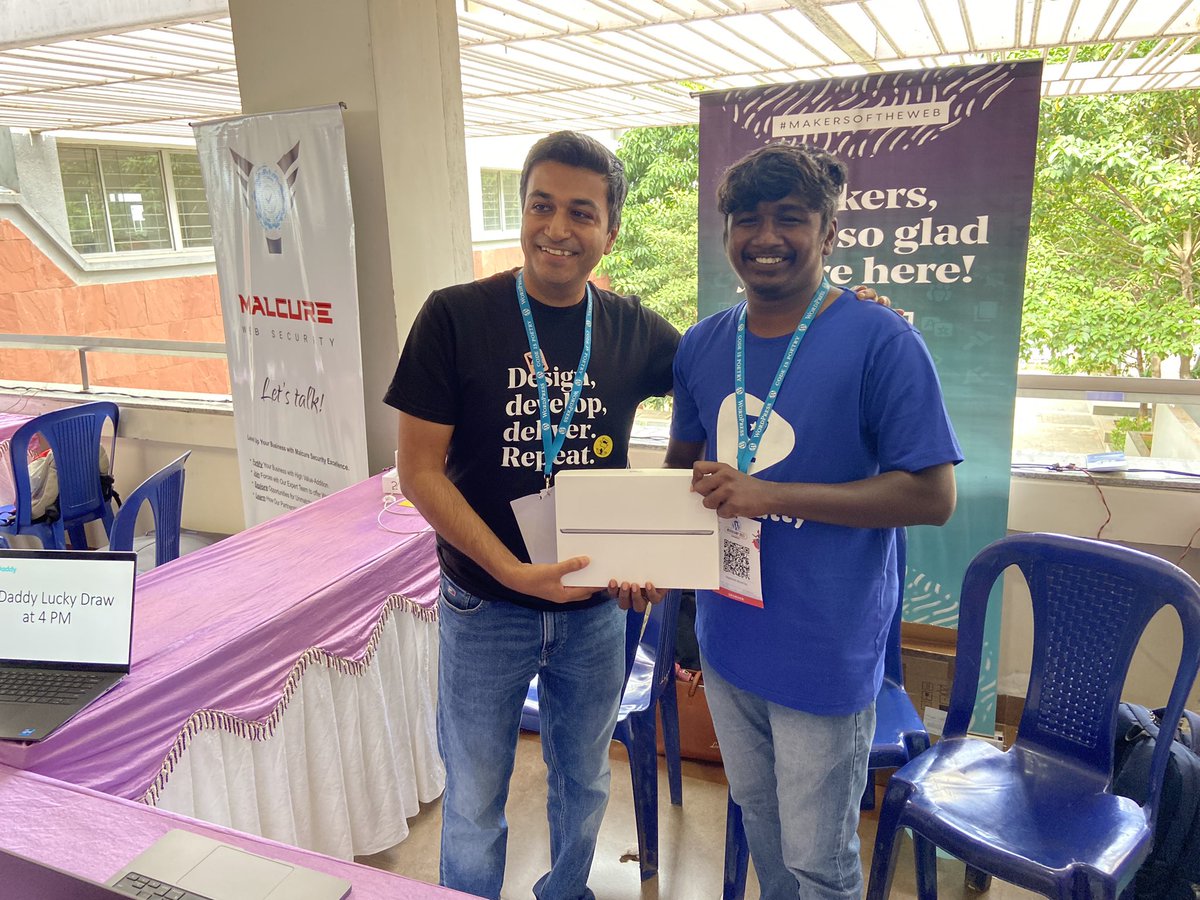 JagadeshMoorthi's tweet photo. That was a remarkable experience with team @wployalty_ at #WordCamp_Bengaluru ❤️
Thank you @BengaluruWP for organizing the fulfilled event. And, a special thanks to @GoDaddyPro for the awesome iPad.📱
#WCBLR #WPLoyalty #WordPress https://t.co/PPU6MbZ12v