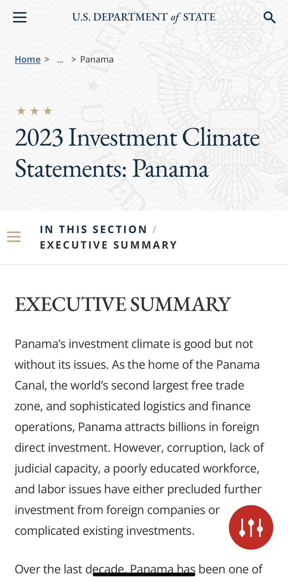 “El clima de inversión de Panamá también se ve amenazado por los altos déficits fiscales del gobierno, el desempleo y la desigualdad”
Es uno de los países más desiguales del mundo, con el 140 coeficiente de Gini más alto y una tasa de pobreza nacional del 13%. Fuente <a href="/StateDept/">Department of State</a>