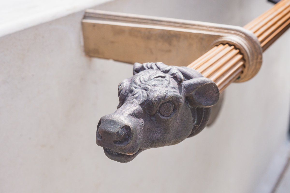 ZdenekHrib's tweet image. Věděli jste, že zakončení bronzového zábradlí Štvanické lávky tvoří sošky zvířecích hlav se zajímavou symbolikou? 🙂 

Na holešovické straně, kde byl býčí trh, je hlava býčka. Na Štvanici, kde se pořádaly štvanice psů na zvěř, je hlava zajíce. A na karlínské straně, kde byla…