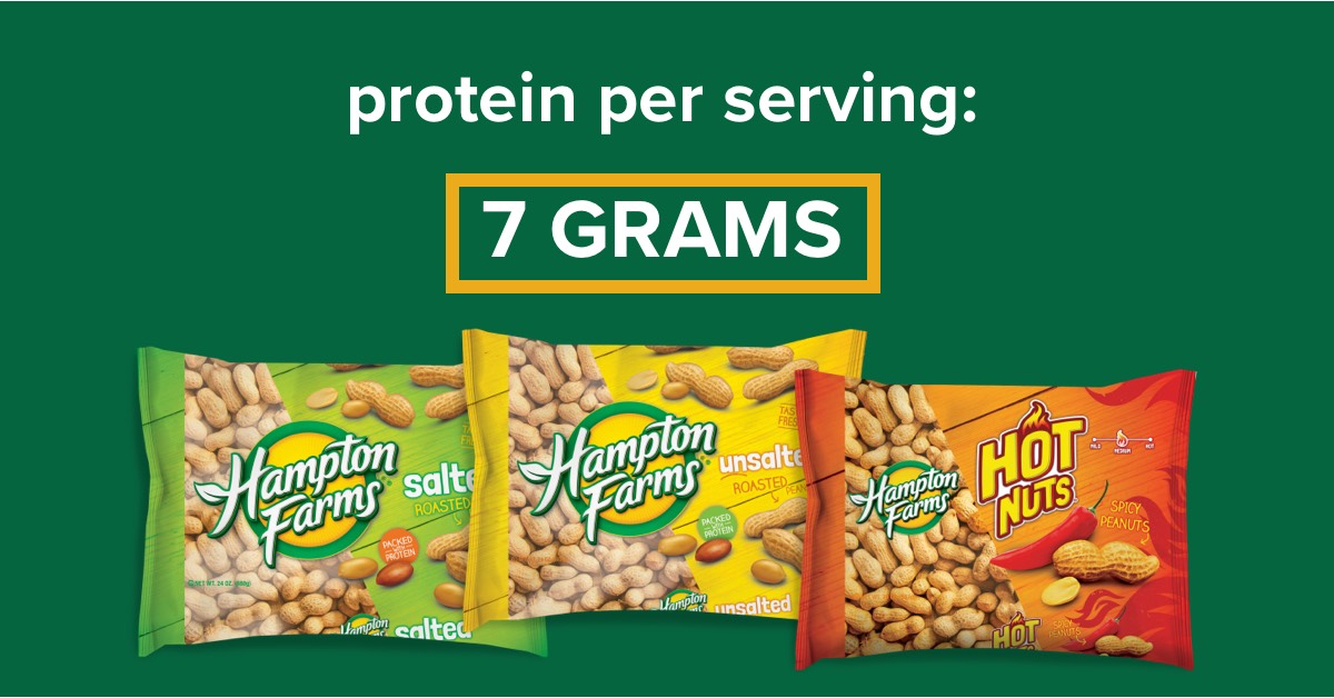 Fruit, cheese and other snacks are no match for a filling bowl of peanuts, with 7 grams of protein per serving. #HealthyEating #Peanuts #Protein