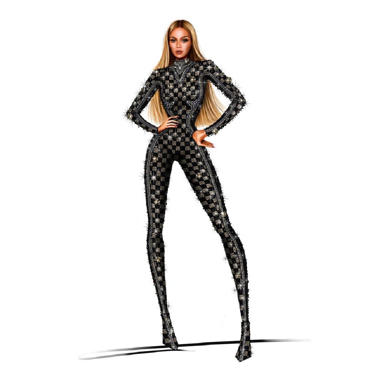 LouisVuitton's tweet photo. On tour: Beyoncé in #LouisVuitton. Imagined to capture @Beyonce’s enthralling stage presence, Creative Director @Pharrell designed first custom pieces with Louis Vuitton for the star’s #RENAISSANCEWORLDTOUR.

#Beyoncé #PharrellWilliams https://t.co/ppNaGIZFK5