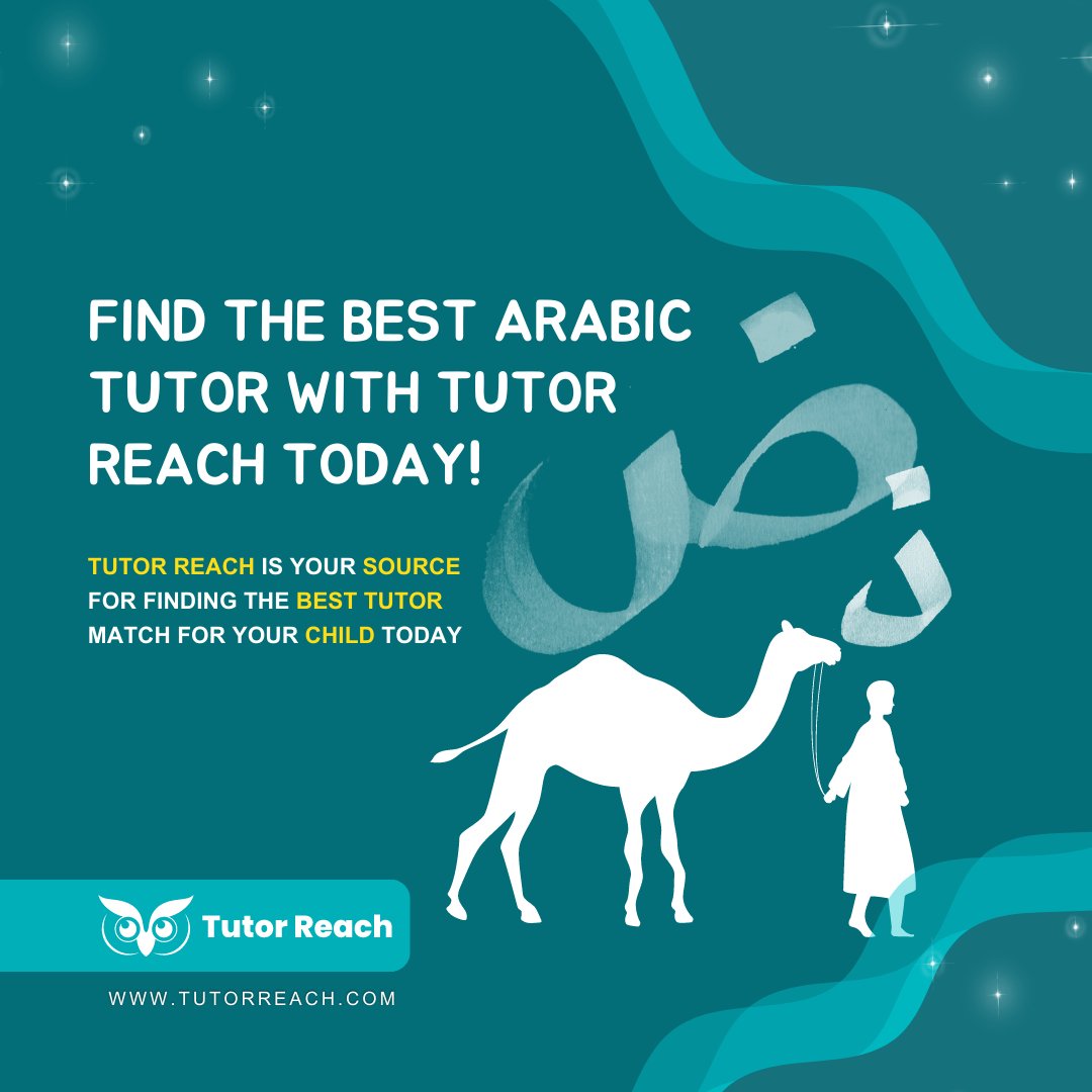 TutorReach's tweet image. Discover #TutorReach, your source for the perfect #ArabicTutor! Find the best match for your child's learning journey today. 📚✨ #Education #TutorMatch #LearningMadeEasy