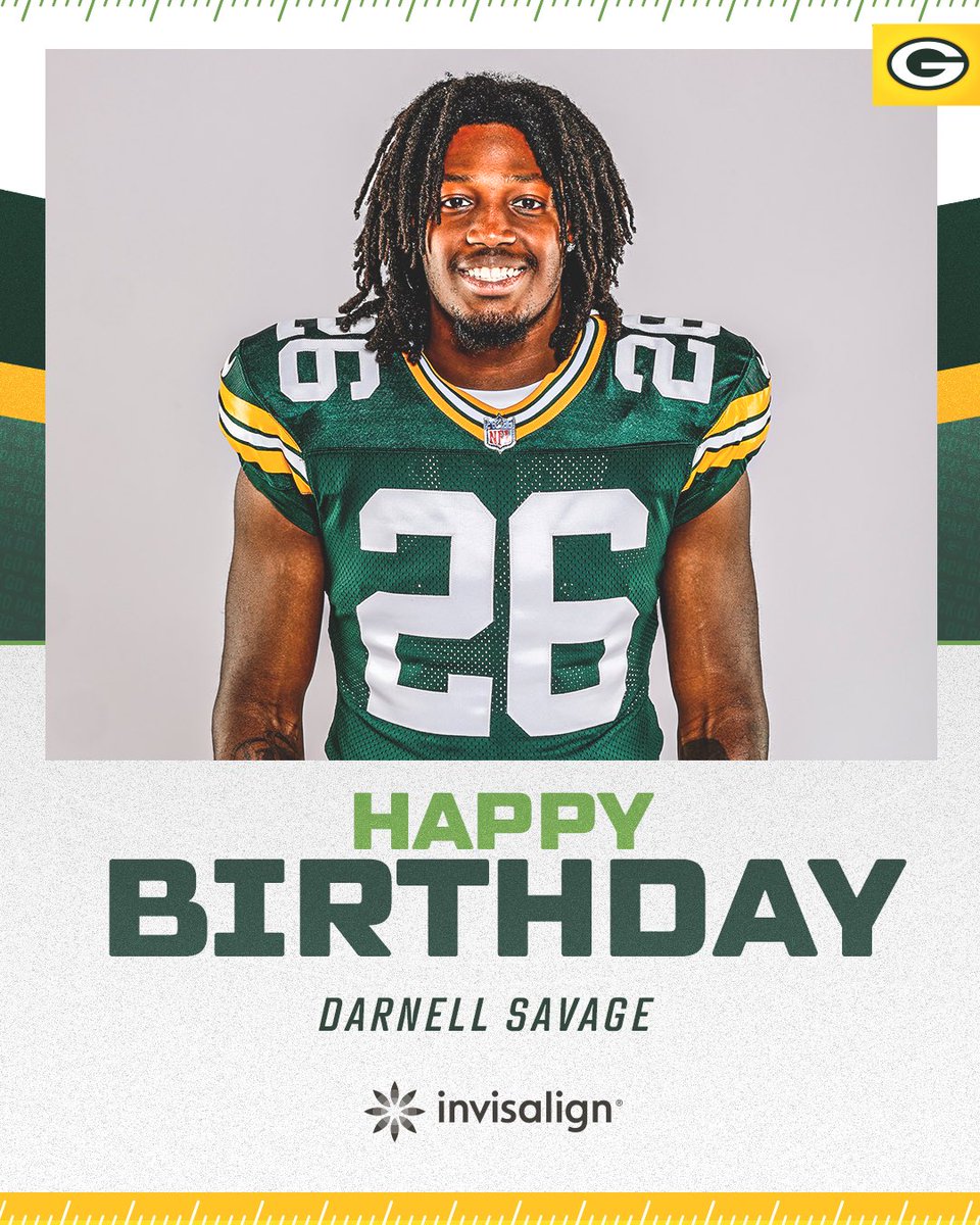 HBD, @darnellsavage_ 🎉

#GoPackGo | #SmileLikeAPro