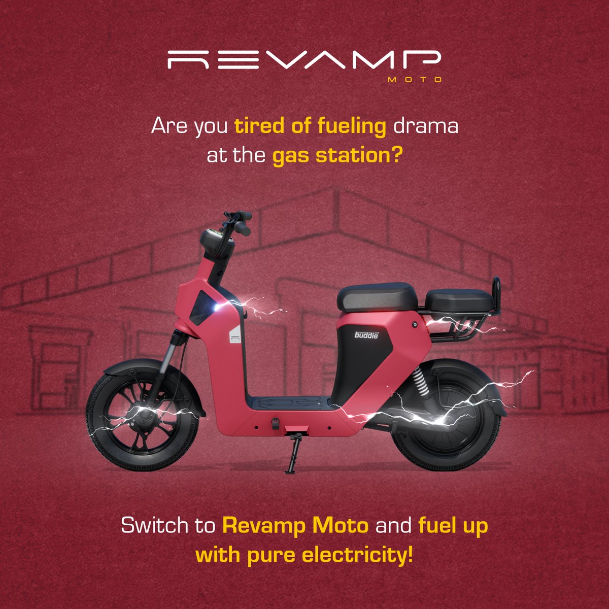revampmoto's tweet photo. Fuel up, but with electricity! 🔌⚡

Buy your RM Buddie now.🔥🙌 https://t.co/0yZsUKDjTH