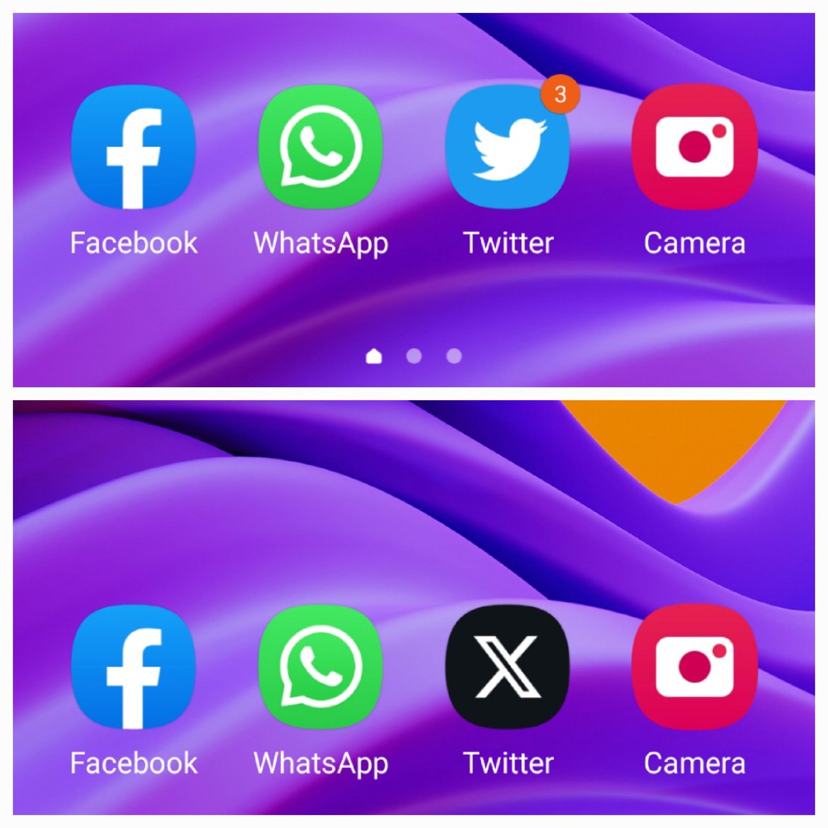SarangLSpeaks's tweet photo. अपडेट से पहले और अपडेट के बाद #TwitterApp का #Logo
#TwitterX 
#TwitterBird 
#TwitterXLOGO #TwitterLogo https://t.co/5bOb6I2VTV