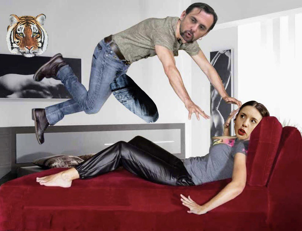 holidayshappy96's tweet photo. #ElCascabel31J #IreneMontero se #gasta #600000Euros en #enseñarnos la #formacorrecta de #hacer “#ElSaltoDelTigre”, #junto a su #asesor #JoséAndrésdelReinoCárdenas.Lo #que no #sabe la #ministradeigualdad por #su #caradeasustada,es que #este #tigretón #viene #con un #enormepaquetón https://t.co/IGtqbaeek7