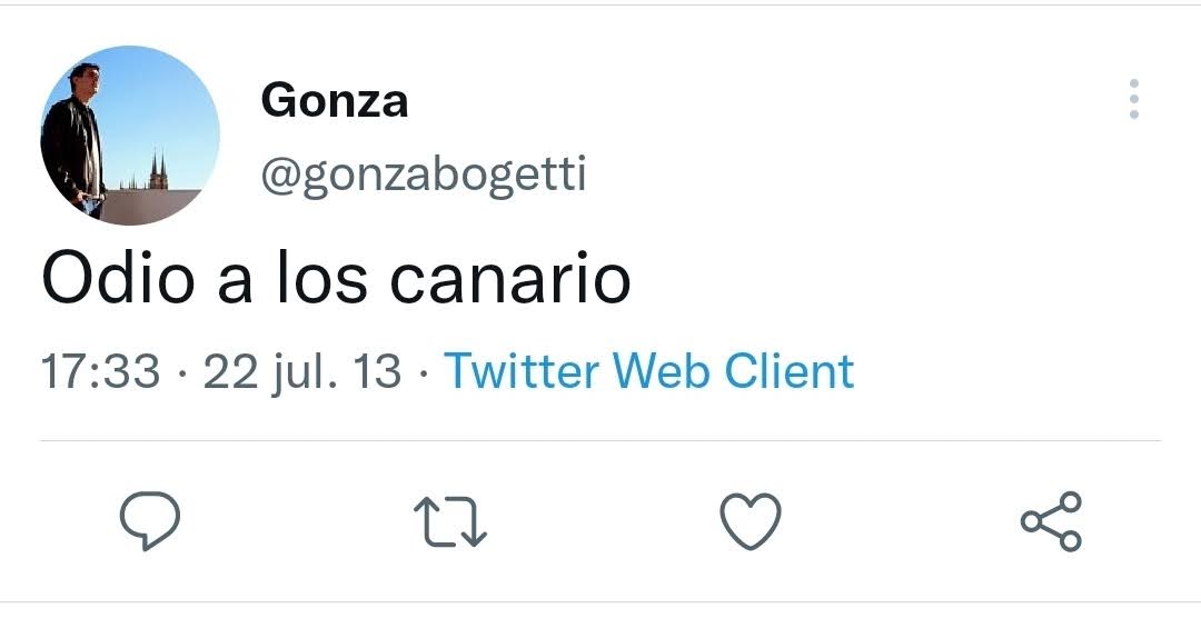 Canariazo1's tweet photo. @chulygutierrez @HectorGriffini Quizás ya se le pasó el odio y el frío https://t.co/loD96iU0AS