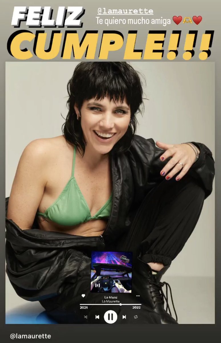Muy feliz cumple a una personita hermosa, que quiero mucho! 
FELIZ CUMPLE 🎉🎈🎁🎂🎊 <a href="/Vickymaurette/">La Maurette</a>