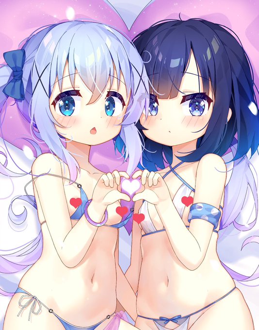 「さぁ...今夜はお兄ちゃんの思うままに..!」#ごちうさ 