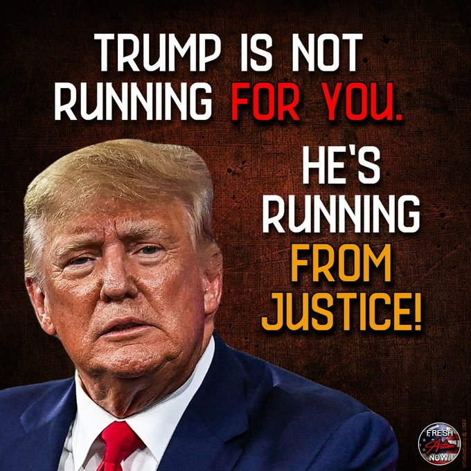 FeistyLibLady's tweet photo. Let me see if I got this right, the two time and soon to be three time indicted, two time impeached, loser of the civil case brought by E. Jean Carroll, rapist, twice divorced, very good friend of child abuser Jeffrey Epstein, Big Lie liar, and  more, ex-president and now leading GOP candidate for president, Donald Trump called President Joe Biden a “dumb son of a bitch” at a rally in Erie, Pennsylvania.

And Trump's Christian followers loved it!  WTF is wrong with them? They are fake Christians.

They really need to remember Joe Biden is not the person who is facing prison for crimes against America.

Someone needs to hide the Kool-Aid from the cult.

 Joe Biden is the person who is working for the good of all Americans, even those who are as dumb AF.
#TrumpIsACriminal 
#StopGOPLies
#FreshResists
