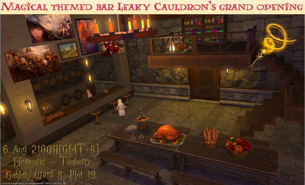 Milli_Tonberry's tweet photo. [Leaky Cauldron's Grand Opening]
Aug 6, 9.00pm (+8GMT)

Join us for drinks &amp; photoshoot with Lalafessor Dumbledore!

Tonberry W8 P19

Lalafells eats for free!

#FF14 #ffxiv https://t.co/gBxmiWqDzq
