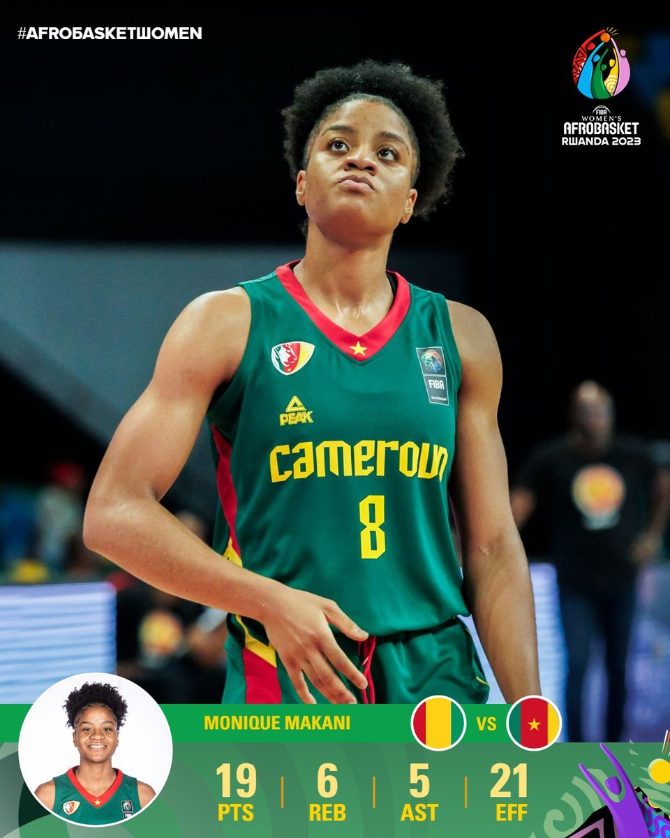 afrobasketwomen's tweet photo. 🇨🇲 Indomitable Lionneses of @FECABASKET book their quarter finals spot with today's win over Guinea 🇬🇳!

#AfroBasketWomen https://t.co/66hBxdgbrX