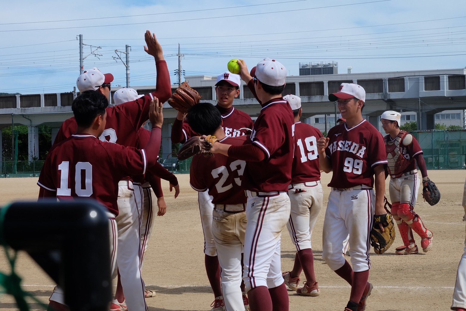 早稲田大学　ソフトボール部　Vジャン 【早い者勝ち！】 早稲田大学 ソフトボール部 Vジャン 【早い者勝ち！】 男子