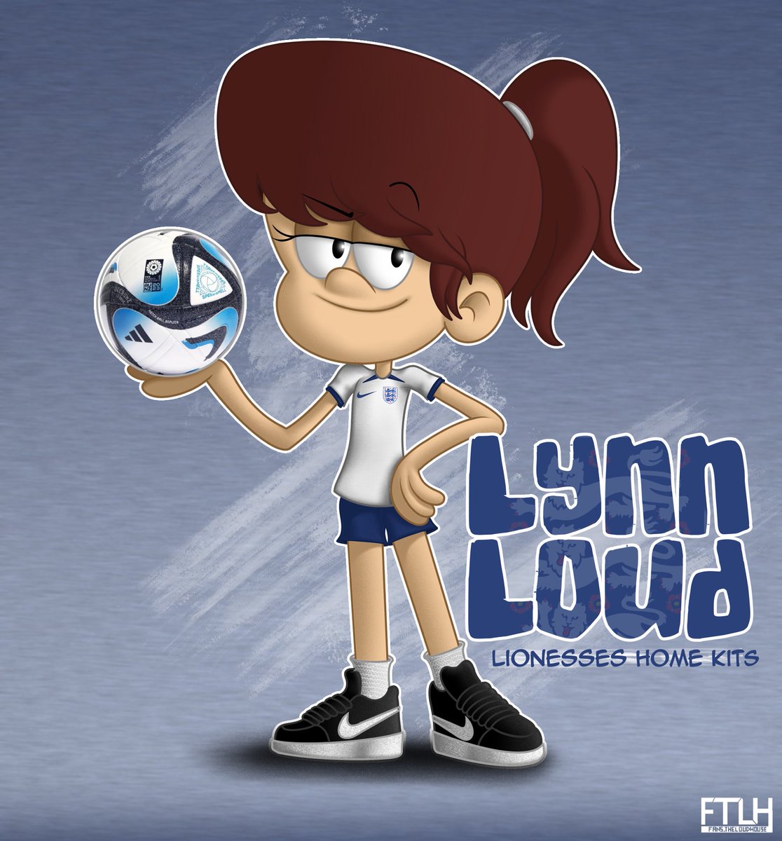 Fans_TLH's tweet photo. #FTLH Lynn Loud with the @Lionesses home kit shirt of the FIFA Women’s World Cup 2023. 🏴󠁧󠁢󠁥󠁮󠁧󠁿⚽️
Tbh, I loved the template and the minimalist details. ✨

#TheLoudHouse #LynnLoud #myart #fanart #Nickelodeon #Lionesses https://t.co/5JbyYZWM2G
