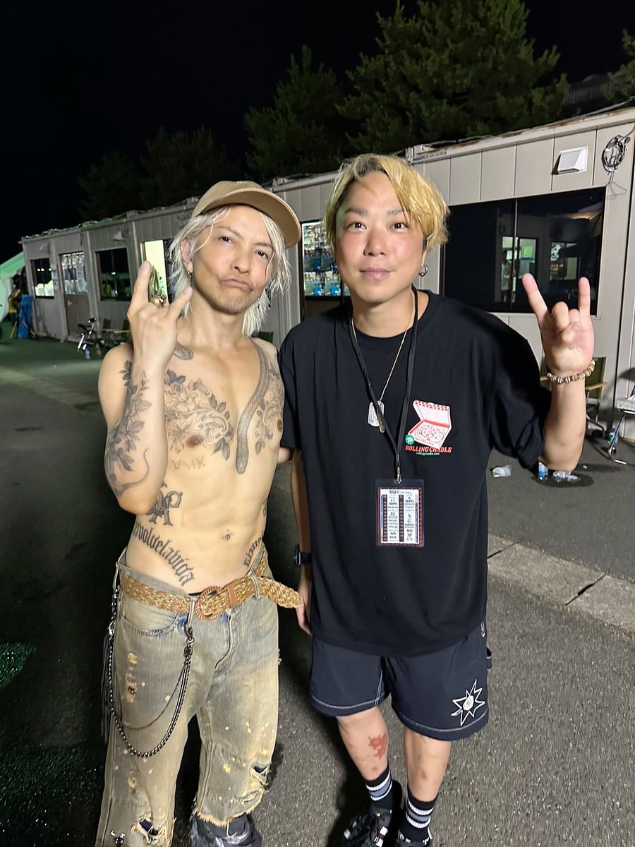 HYDE #ONRF12 #男鹿フェス12 #なまはげ #HEYSMITH #YUJI @Ba_Vo_YUJI