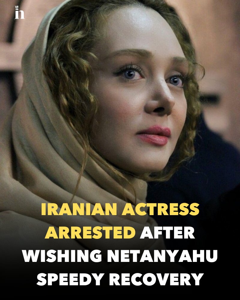 Iranian actress Shohreh Ghamar was arrested after wishing Prime Minister Netanyahu speedy recovery.

'I prayed a lot for your health. Stay alive,' Shohreh Ghamar wrote. Now let us pray for her health and for her to stay alive. Criminal regime! #IRGCTerrorists #Iran