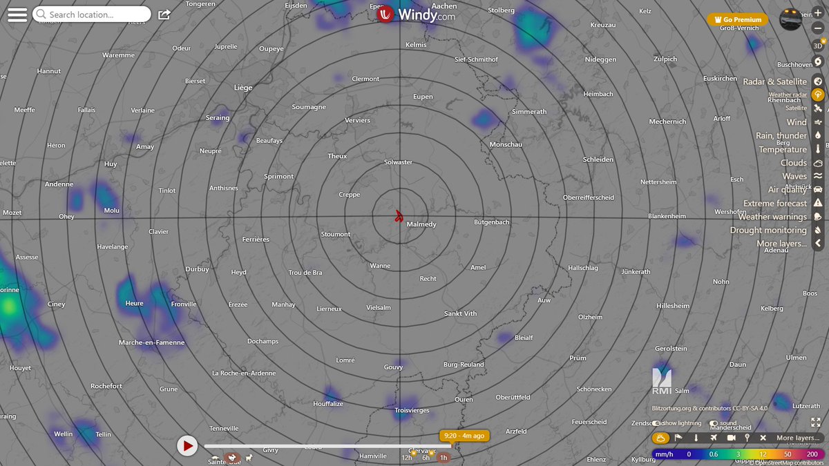 #F1 #BelgianGP 🇧🇪 14:26 LT - Radar does not show significant rainfall around the circuit (may have some non-noticeable drizzle). At least the start of the race, generally dry conditions are to be expected. 

Air Temp 17ºC. Track 28ºC. Air Humidity 62%.