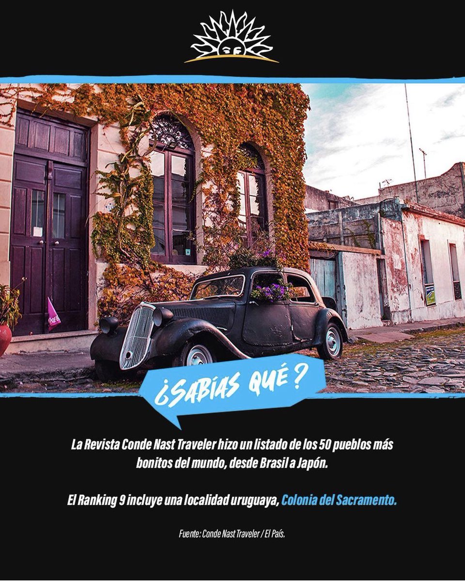 The Witcher (@thewitcher1946) on Twitter photo Mientras siguen haciendo mierda Montevideo, y haciendo autobombo por 3 arbolitos en 18 de Julio… Colonia del Sacramento es elegida como el 9no pueblo más bonito del mundo, según Condé Nast Traveller. 🤷♂️ Mientras siguen haciendo mierda Montevideo, y haciendo autobombo por 3 arbolitos en 18 de Julio… Colonia del Sacramento es elegida como el 9no pueblo más bonito del mundo, según Condé Nast Traveller. 🤷♂️