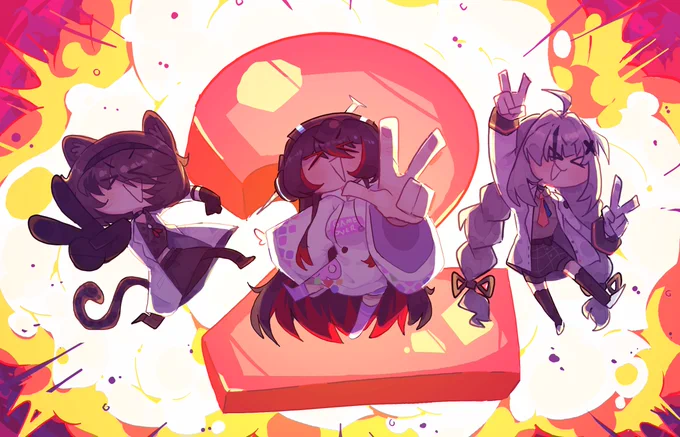 happy birthday to these gremlins #Elatiorart #Melatikaart #Xiart_Wangy